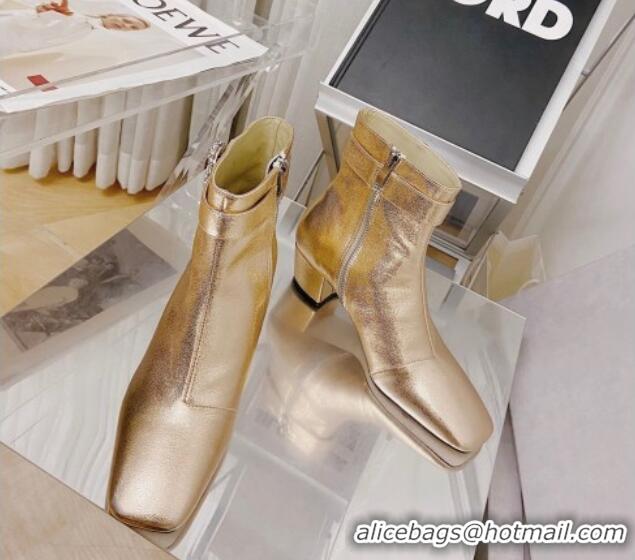 Discount Jimmy Choo Myan Ankle Boots 4.5cm Gold 111696