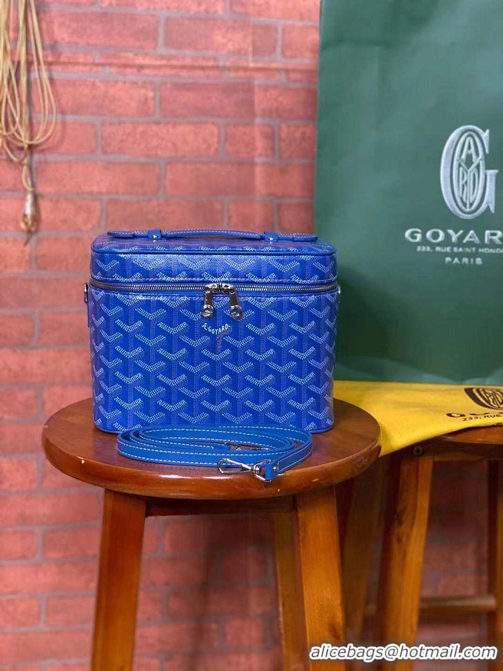 Top Grade Goyard Muse Vanity Case GY1404 Light Blue 2021