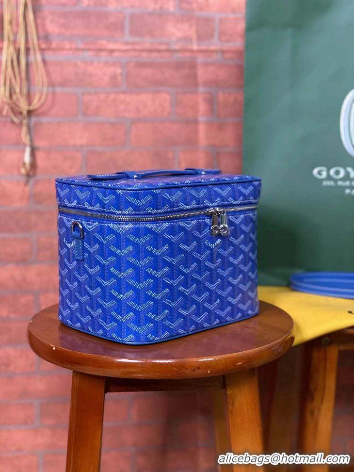 Top Grade Goyard Muse Vanity Case GY1404 Light Blue 2021