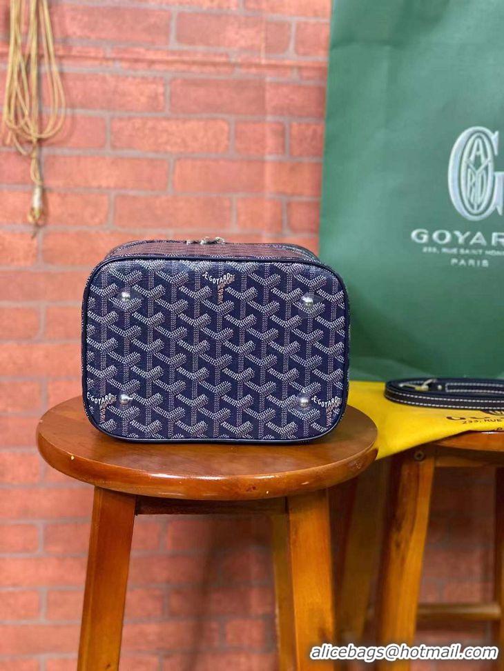 Cheapest Goyard Muse Vanity Case GY1404 Navy Blue 2021