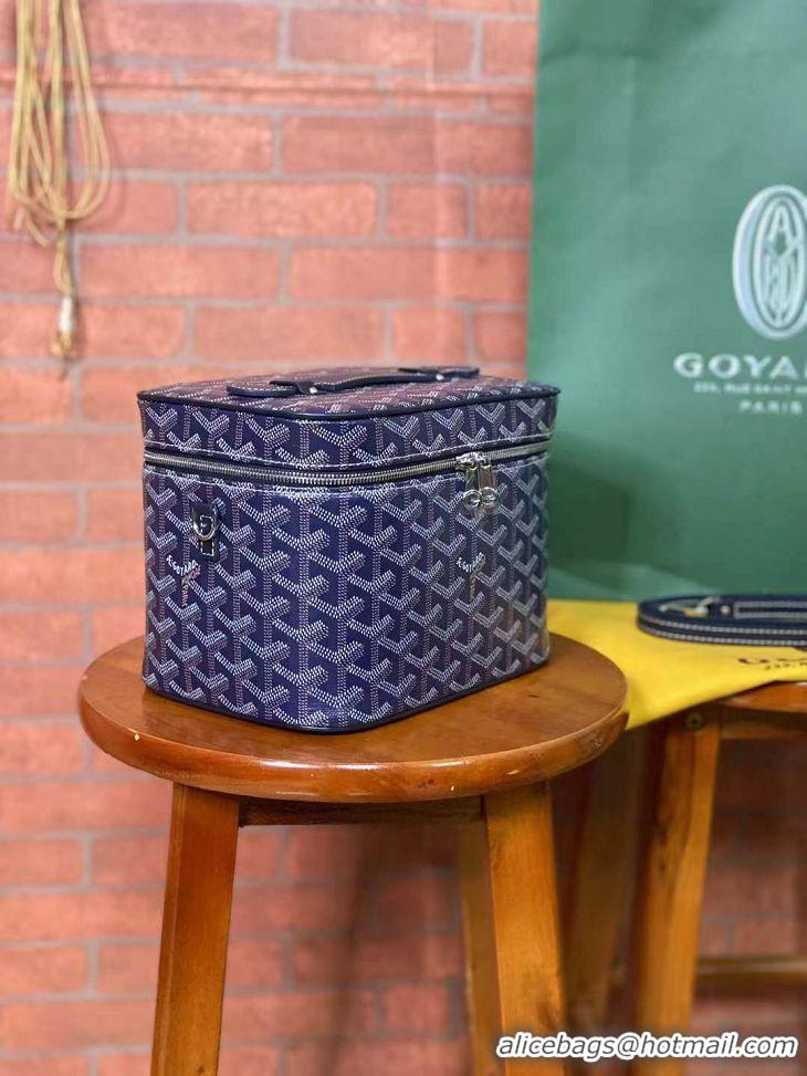 Cheapest Goyard Muse Vanity Case GY1404 Navy Blue 2021