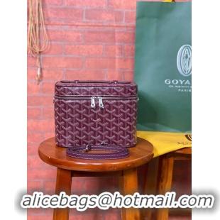 Famous Brand Goyard Muse Vanity Case GY1404 Burgundy 2021