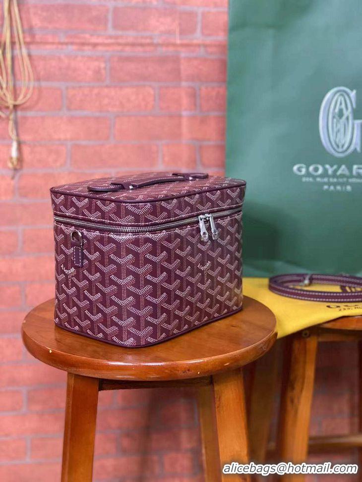 Famous Brand Goyard Muse Vanity Case GY1404 Burgundy 2021