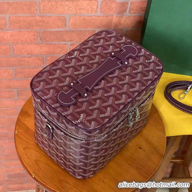 Famous Brand Goyard Muse Vanity Case GY1404 Burgundy 2021