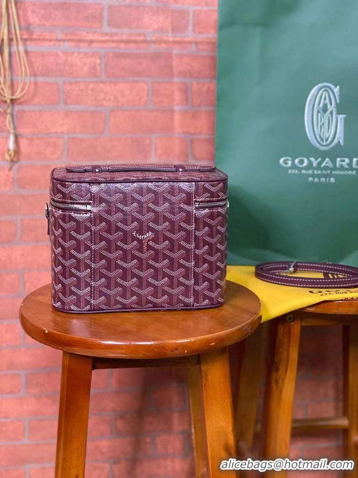 Famous Brand Goyard Muse Vanity Case GY1404 Burgundy 2021