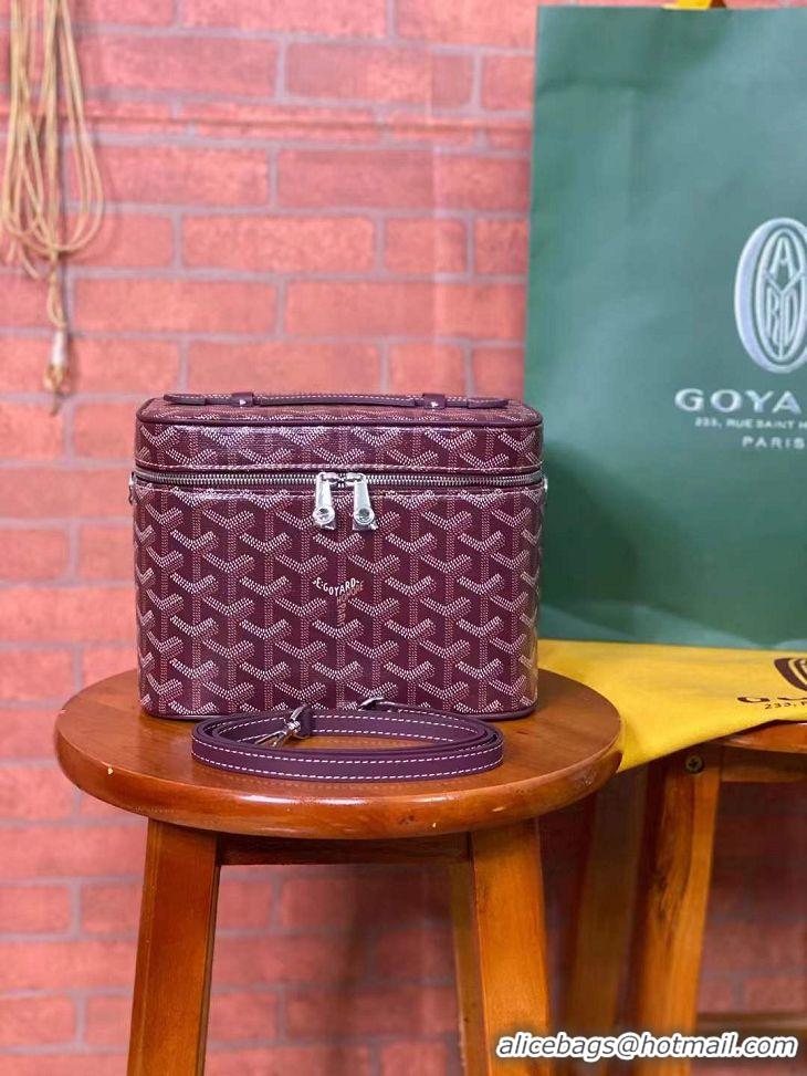 Famous Brand Goyard Muse Vanity Case GY1404 Burgundy 2021