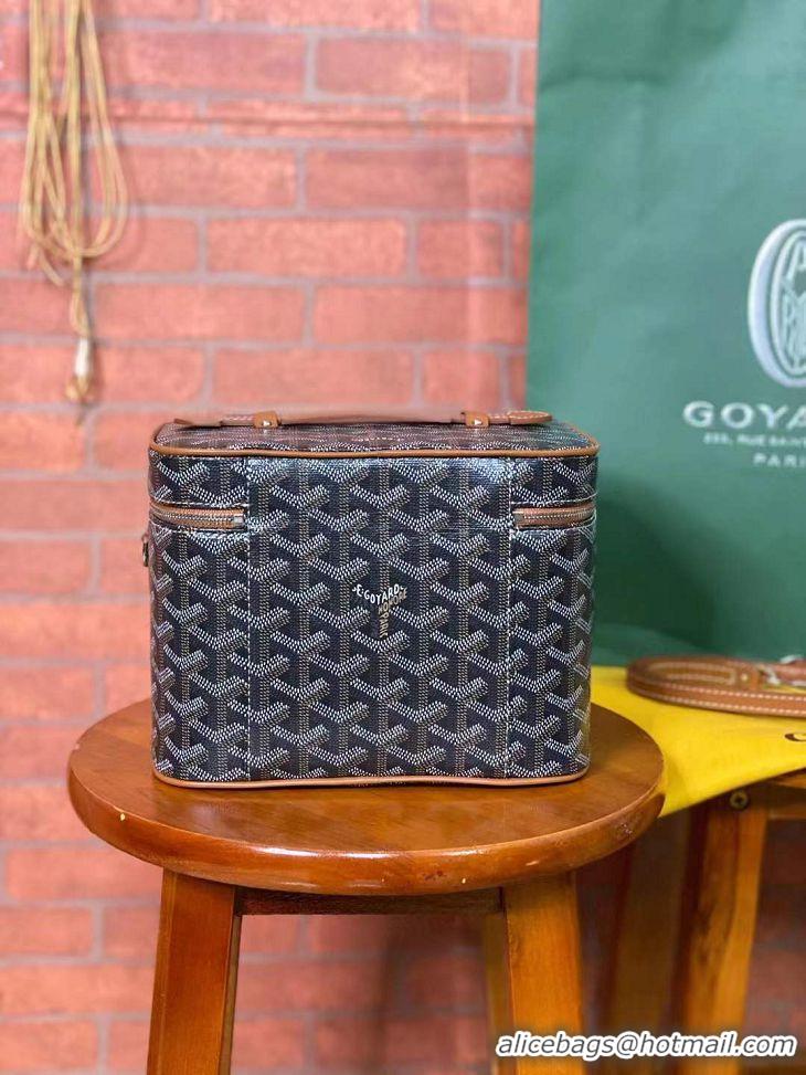 Promotional Goyard Muse Vanity Case GY1404 Black And Tan 2021