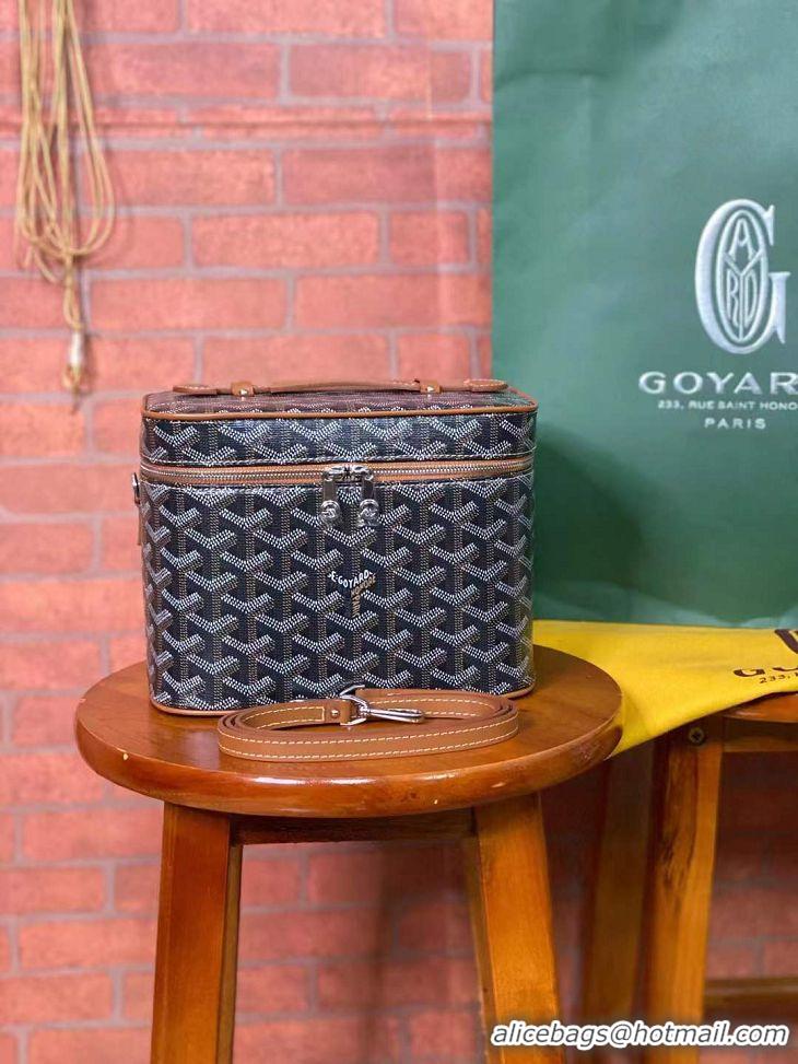 Promotional Goyard Muse Vanity Case GY1404 Black And Tan 2021