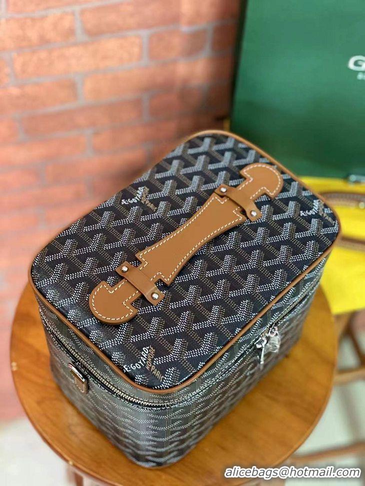 Promotional Goyard Muse Vanity Case GY1404 Black And Tan 2021