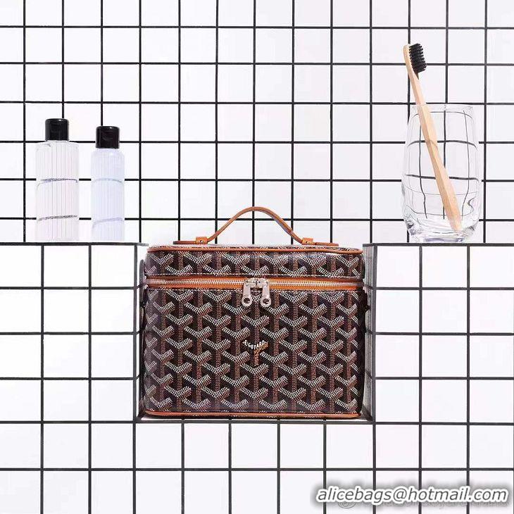 Promotional Goyard Muse Vanity Case GY1404 Black And Tan 2021