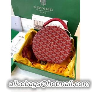 Luxury Discount Original Goyard Alto Hat Box Bag GY1405 Red