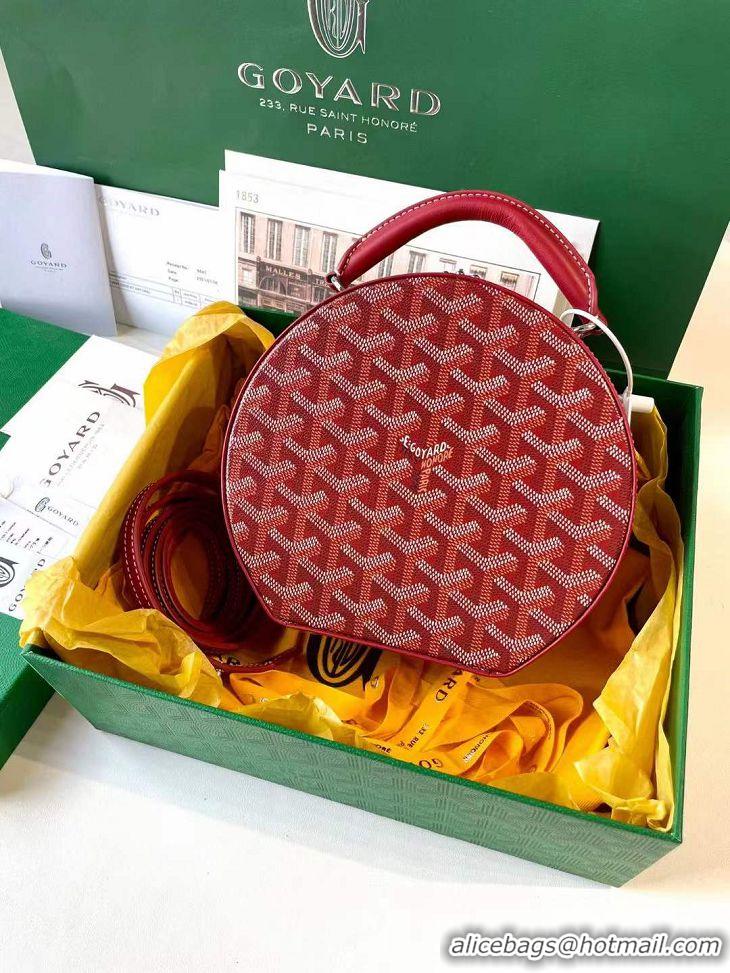 Luxury Discount Original Goyard Alto Hat Box Bag GY1405 Red