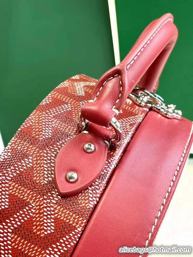 Luxury Discount Original Goyard Alto Hat Box Bag GY1405 Red