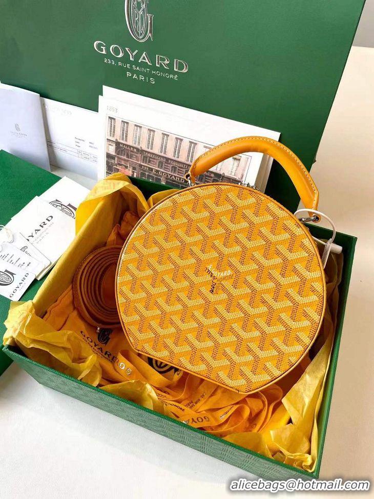 Buy Discount Original Goyard Alto Hat Box Bag GY1405 Yellow