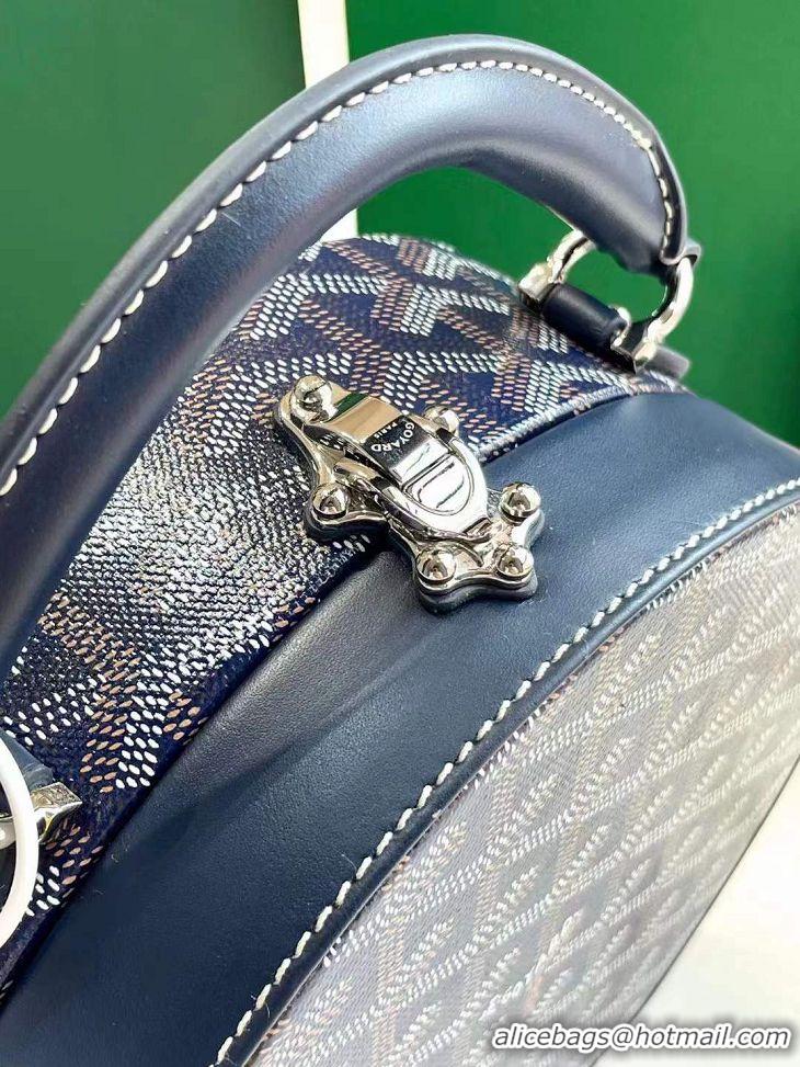 Market Sells Original Goyard Alto Hat Box Bag GY1405 Navy Blue