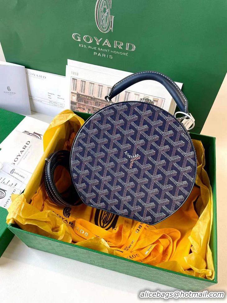 Market Sells Original Goyard Alto Hat Box Bag GY1405 Navy Blue