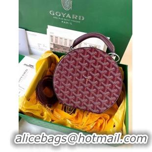 Inexpensive Original Goyard Alto Hat Box Bag GY1405 Burgundy