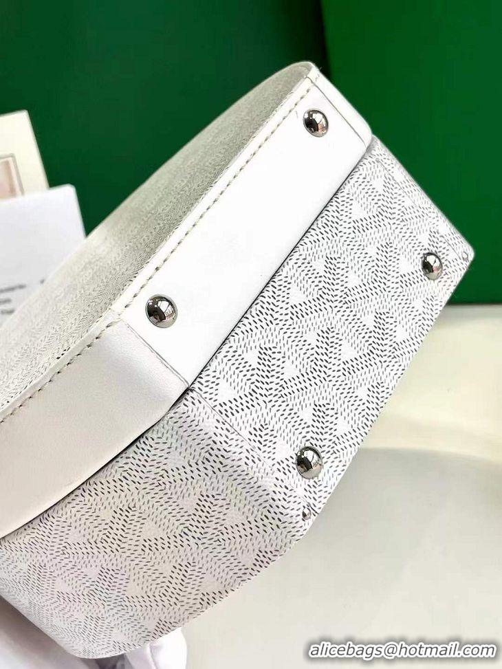 Luxurious Original Goyard Alto Hat Box Bag GY1405 White