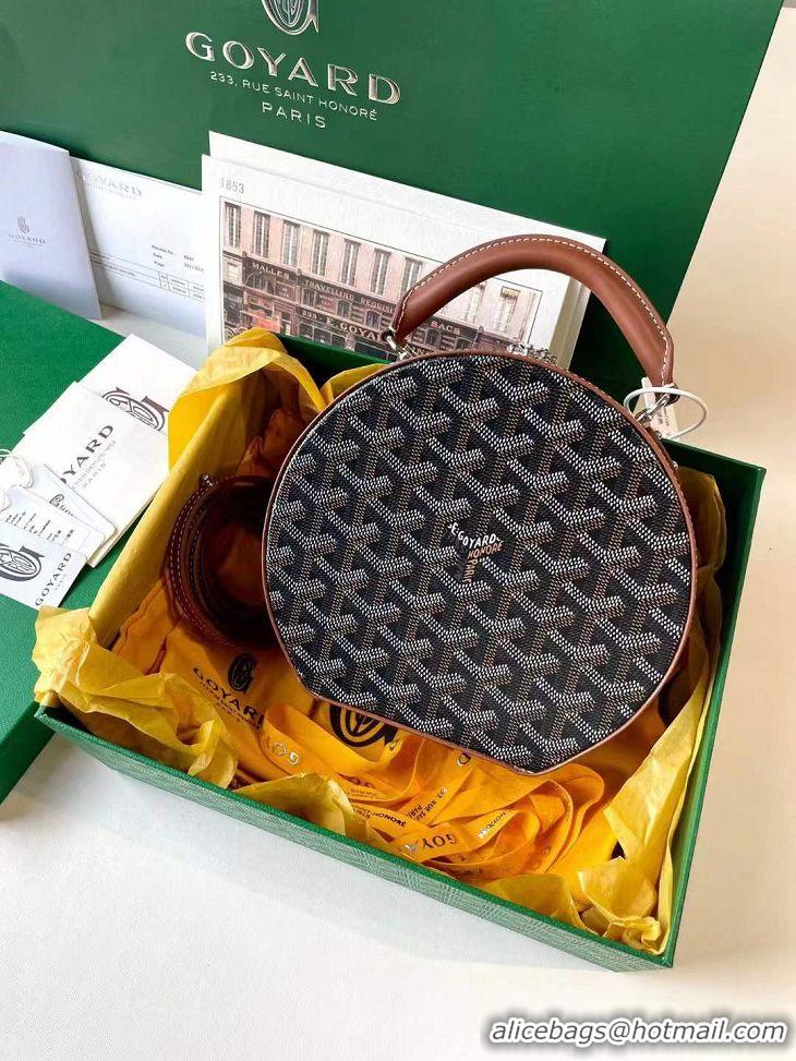 Market Sells Goyard Alto Hat Box Bag GY1405 Black And Tan