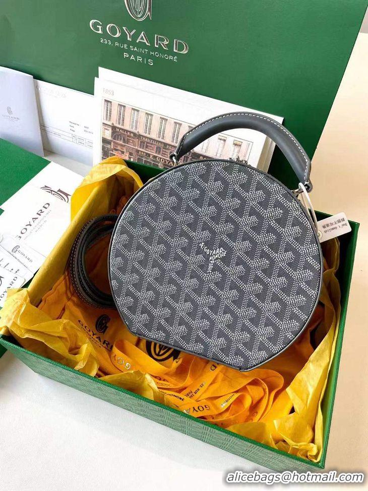 Top Quality Goyard Alto Hat Box Bag GY1405 Dark Grey