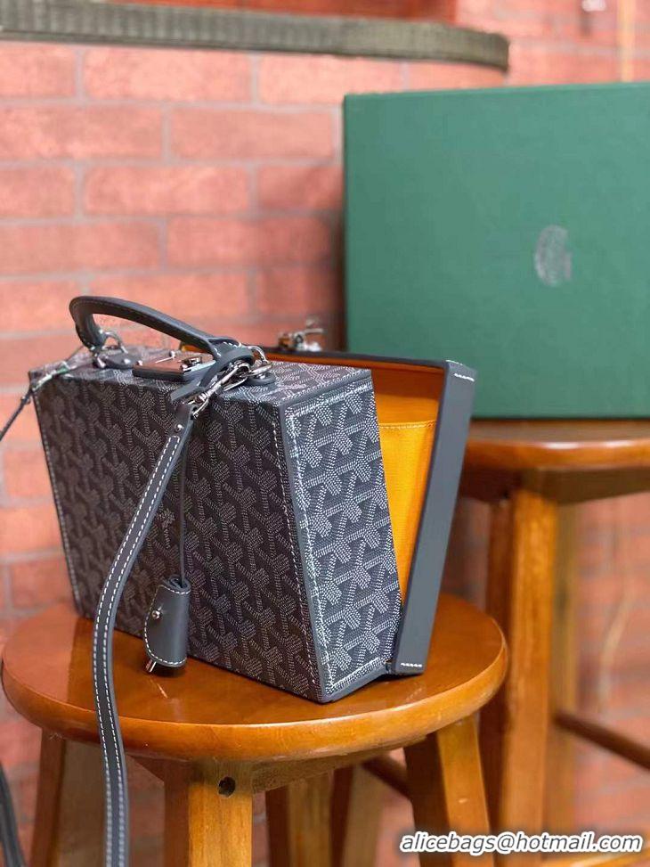 Super Quality Goyard Regina Box Bag GY1408 Dark Grey