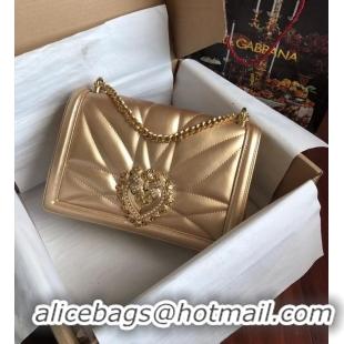 Cheapest Dolce & Gabbana Origianl Leather Bag 4348 gold