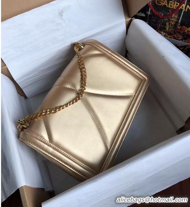 Cheapest Dolce & Gabbana Origianl Leather Bag 4348 gold