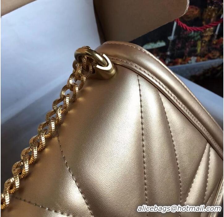 Cheapest Dolce & Gabbana Origianl Leather Bag 4348 gold