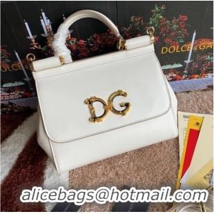 Top Quality Dolce & Gabbana Origianl Leather Shoulder Bag 5157 white