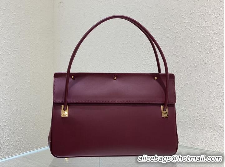 Stylish MEDIUM DIOR Shoulder Bag Calfskin C0701 Wine