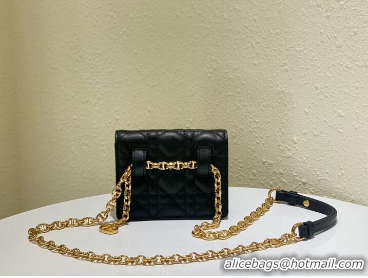 Popular Style DIOR MINI BOBBY BAG Gradient Cannage Lambskin C0952 black