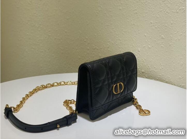 Popular Style DIOR MINI BOBBY BAG Gradient Cannage Lambskin C0952 black