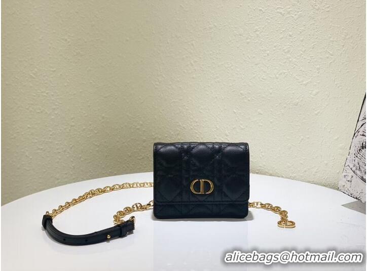 Popular Style DIOR MINI BOBBY BAG Gradient Cannage Lambskin C0952 black