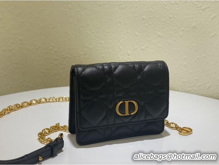 Popular Style DIOR MINI BOBBY BAG Gradient Cannage Lambskin C0952 black