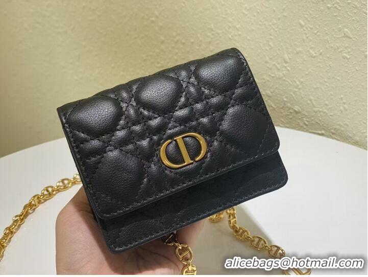 Popular Style DIOR MINI BOBBY BAG Gradient Cannage Lambskin C0952 black