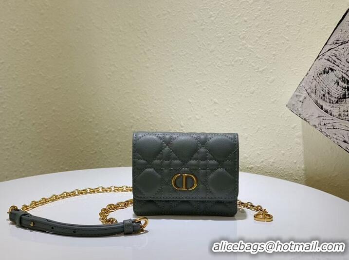 Popular Style DIOR MINI BOBBY BAG Gradient Cannage Lambskin C0952 gray