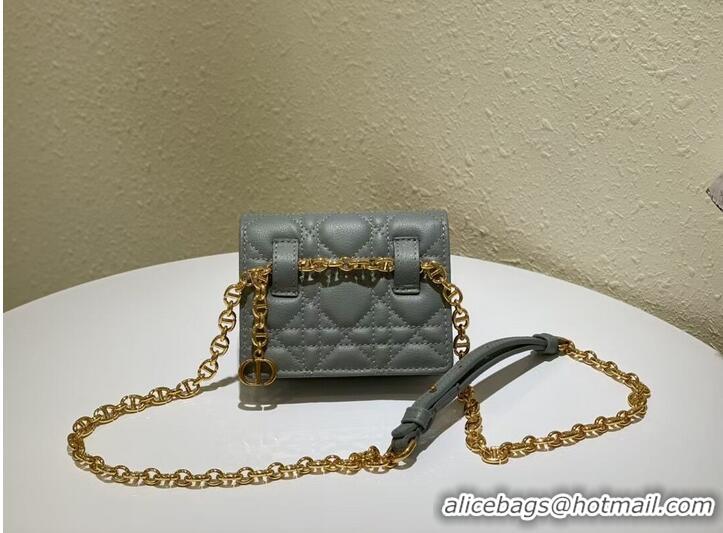 Popular Style DIOR MINI BOBBY BAG Gradient Cannage Lambskin C0952 gray