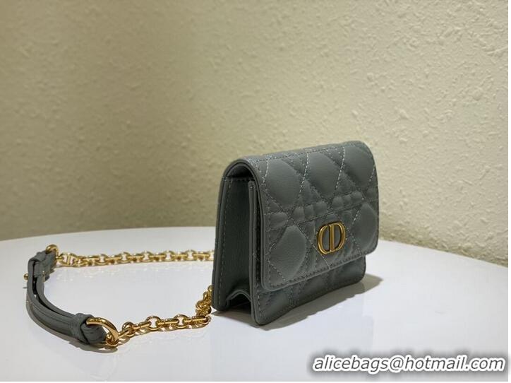 Popular Style DIOR MINI BOBBY BAG Gradient Cannage Lambskin C0952 gray