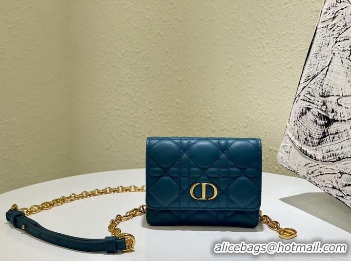 Shop Grade DIOR MINI BOBBY BAG Gradient Cannage Lambskin C0952 blue