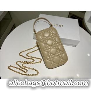 Cheapest DIOR MINI BOBBY BAG Gradient Cannage Lambskin C0955 Cream