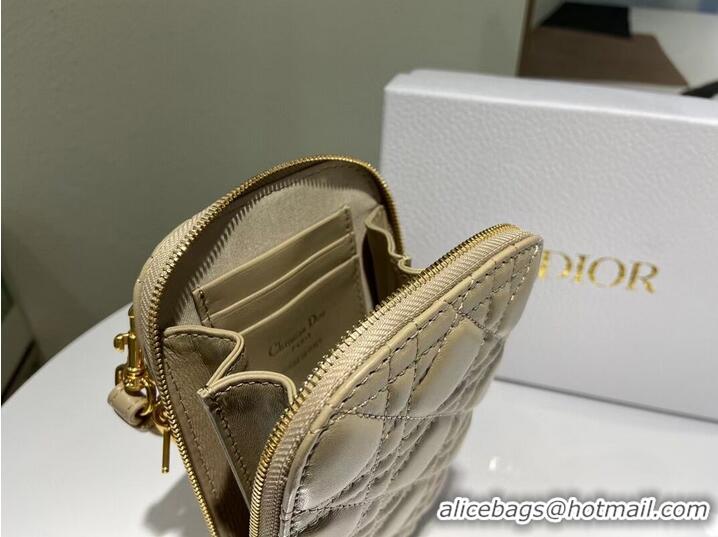 Cheapest DIOR MINI BOBBY BAG Gradient Cannage Lambskin C0955 Cream