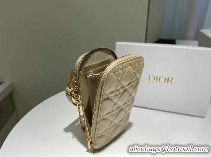 Cheapest DIOR MINI BOBBY BAG Gradient Cannage Lambskin C0955 Cream