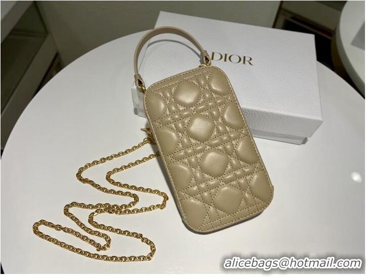 Cheapest DIOR MINI BOBBY BAG Gradient Cannage Lambskin C0955 Cream