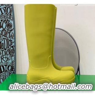 Best Quality Bottega Veneta Puddle Rubber High Boots 112206 Kiwi Green