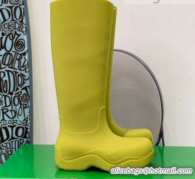 Best Quality Bottega Veneta Puddle Rubber High Boots 112206 Kiwi Green