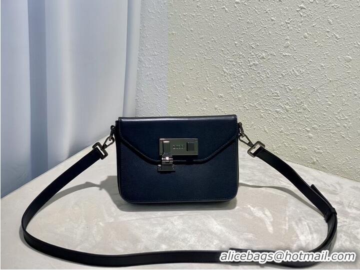 Refined DIOR MINI BOBBY BAG Black cowhide C0978