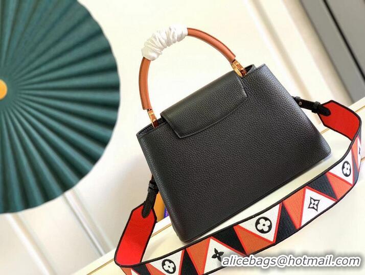 Reasonable Price Louis Vuitton CAPUCINES Original Leather PM M59020 Black