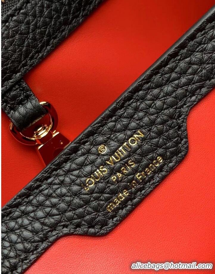 Reasonable Price Louis Vuitton CAPUCINES Original Leather PM M59020 Black