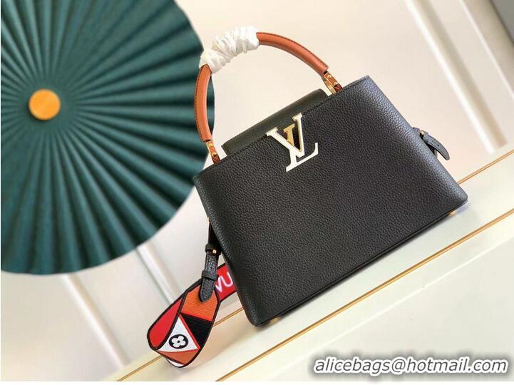 Reasonable Price Louis Vuitton CAPUCINES Original Leather PM M59020 Black