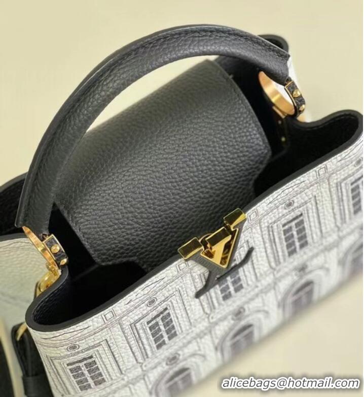 Super Quality Louis Vuitton CAPUCINES BB M59119 Black and White